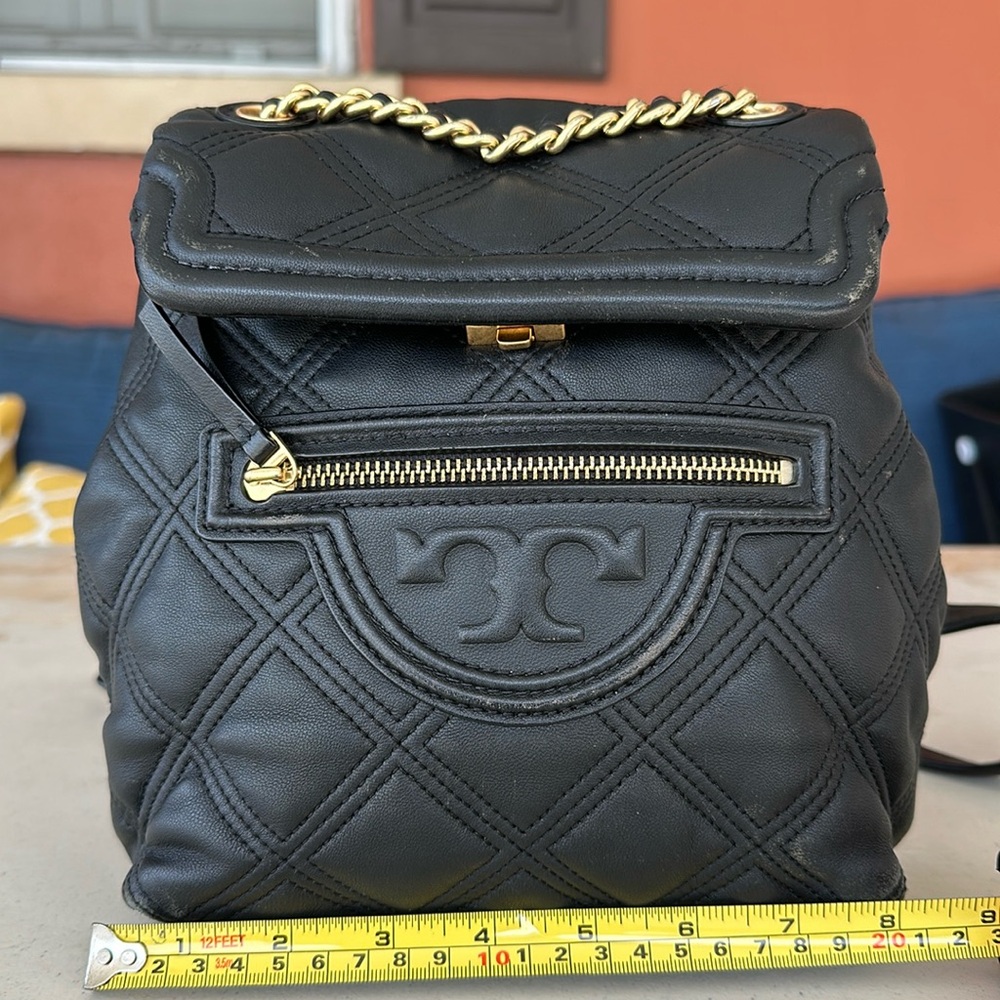 Tory Burch black mini backpack USED! Clean and no smells/odor. NON SMOKING!